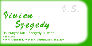 vivien szegedy business card